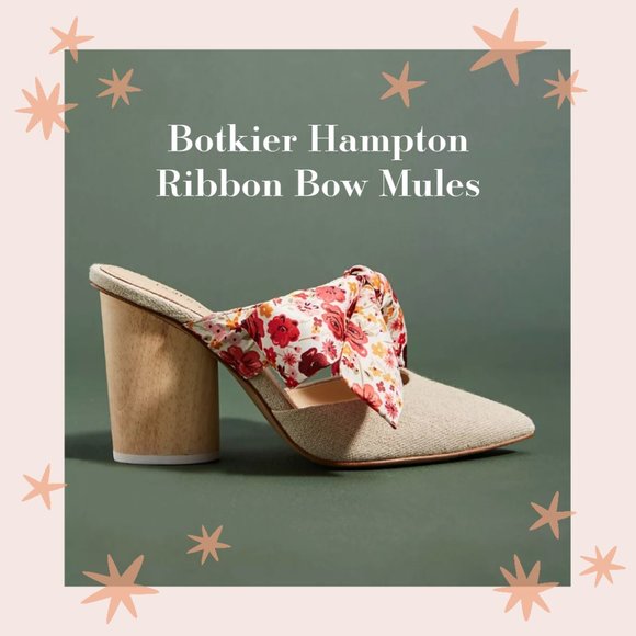 BOTKIER Hampton Ribbon Bow Mules - Picture 1 of 16